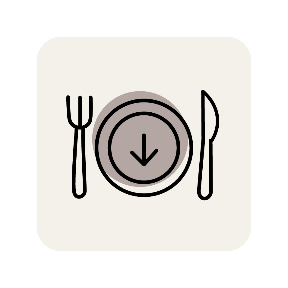 Folks, plate and knife