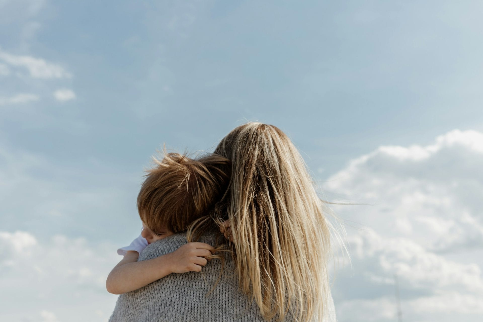 Mother holding a baby